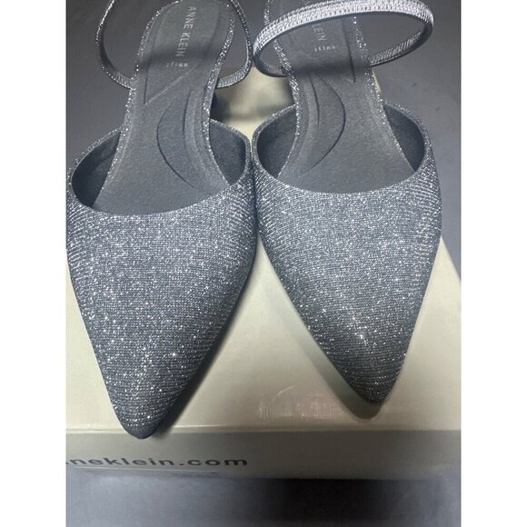 Anne Klein Womens Akiela Flex Pointed Toe Pewter Heels 9.5M - Picture 5 of 12